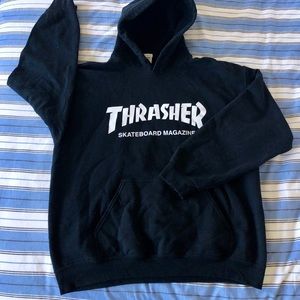 Large Black Thrasher Hoodie
